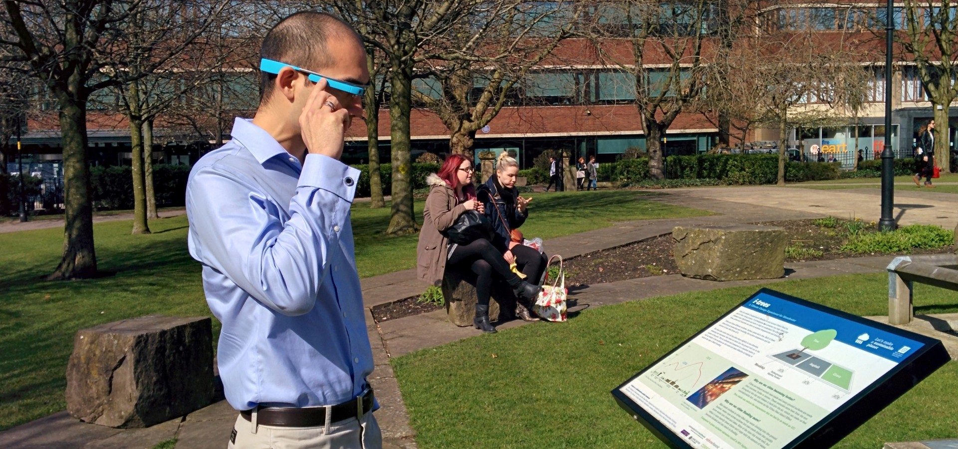 First Google Glass Testing at MMU