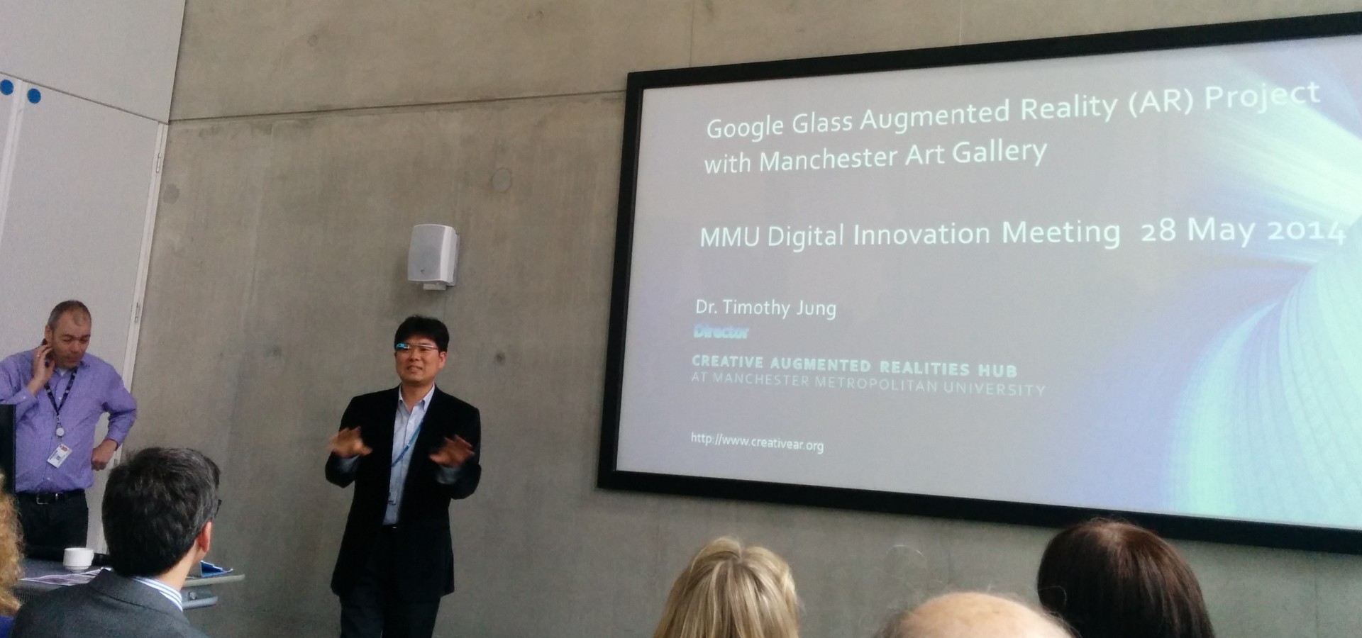 CARH attending and presenting at the Digital Innovation Meeting at MMU