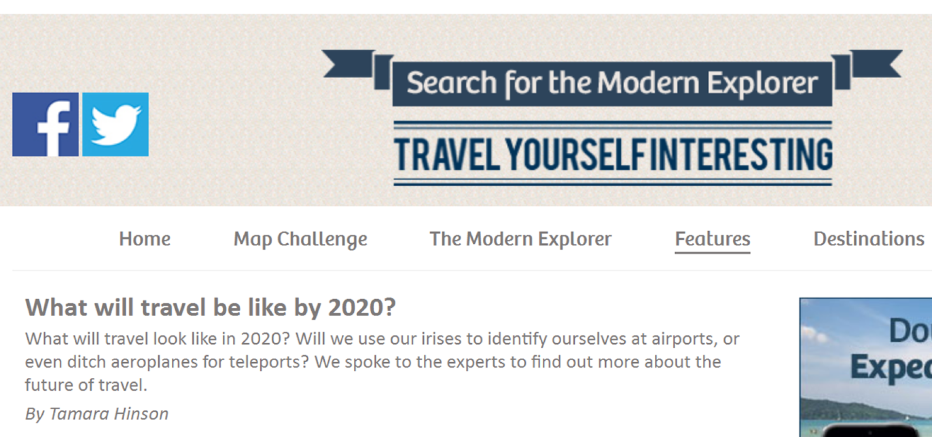 What will travel be like in 2020?