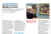 Augmented Reality for the Museum and Art Galleries - what will wearables do?
